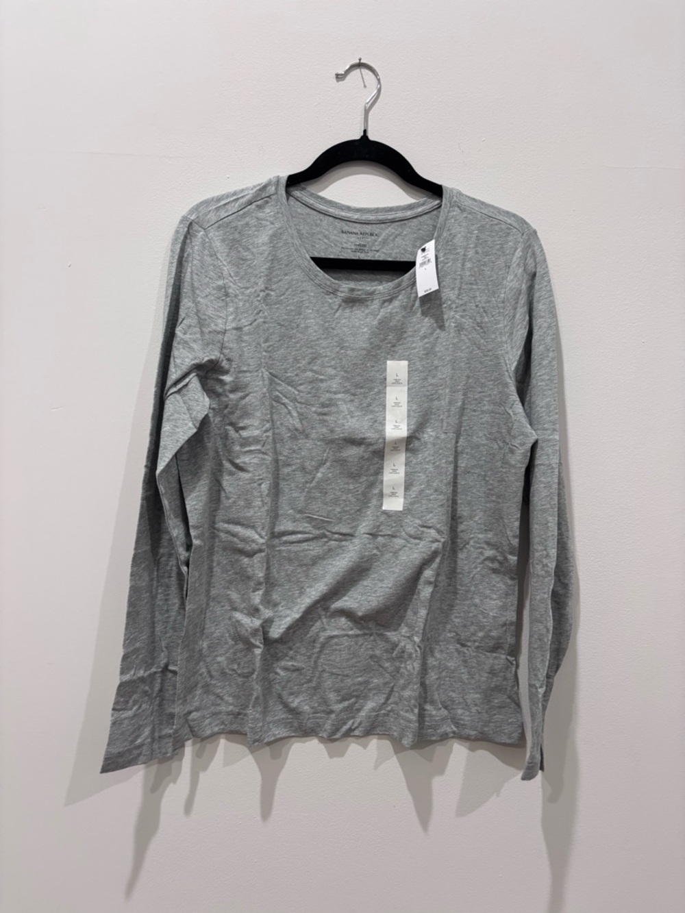 Banana Republic Light Gray Long Sleeve Tee